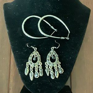 Fashion Fine Jewelry , Beautiful earrings 2 Pairs Set Black Beautiful Style